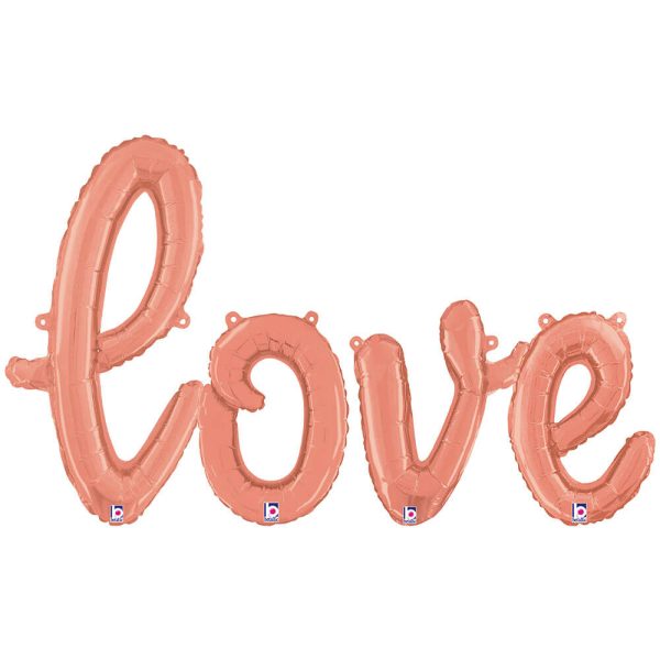 LOVE - BETALLIC SCRIPT LETTERS KIT (AIR-FILL ONLY) Hot on Sale