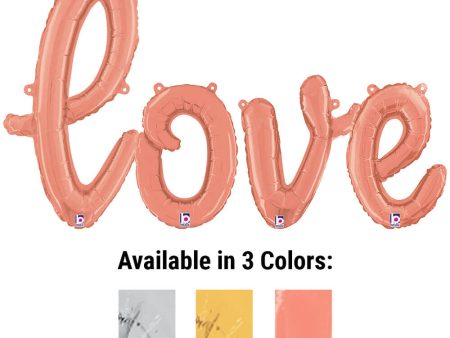 LOVE - BETALLIC SCRIPT LETTERS KIT (AIR-FILL ONLY) Hot on Sale