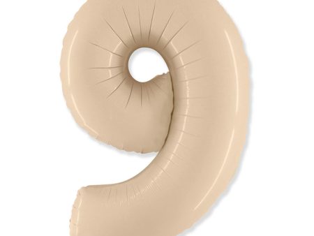 42 inch NUMBER 9 - PARTY BRANDS - SATIN CREAM Online