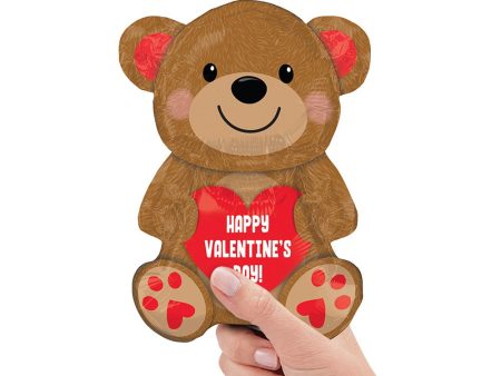 HAPPY VALENTINE S DAY CUDDLY BEAR MINI SHAPE (AIR-FILL ONLY) Supply