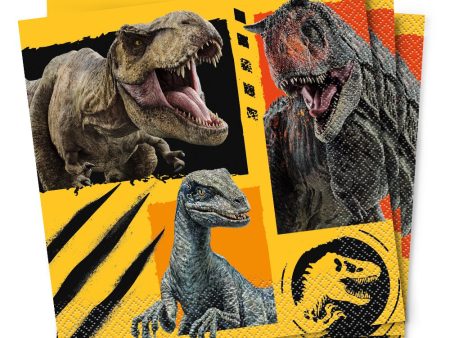 JURASSIC WORLD 3 LUNCHEON NAPKINS (16 PK) on Sale