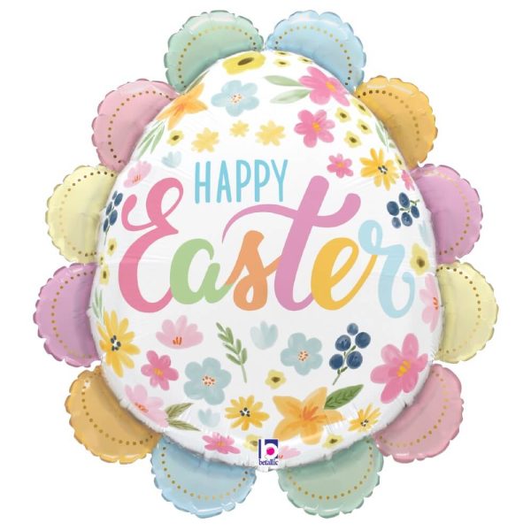 30 inch RUFFLED FLORAL EASTER EGG on Sale