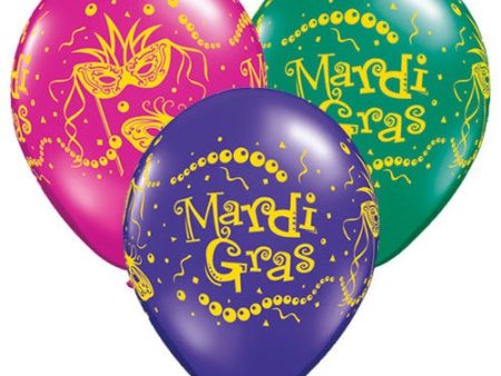 11 inch MARDI GRAS MASKS & BEADS For Cheap