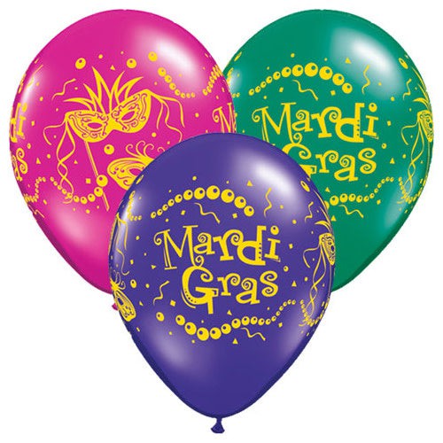 11 inch MARDI GRAS MASKS & BEADS For Cheap