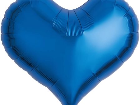 14 inch JELLY HEART - METALLIC BLUE Supply