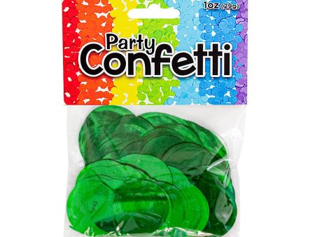 METALLIC CONFETTI - EMERALD GREEN For Discount