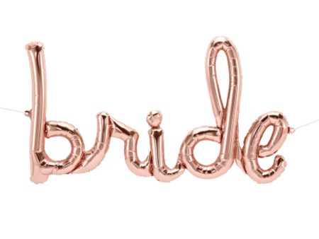 33  BRIDE SCRIPT - ROSE GOLD (AIR-FILL ONLY) For Discount