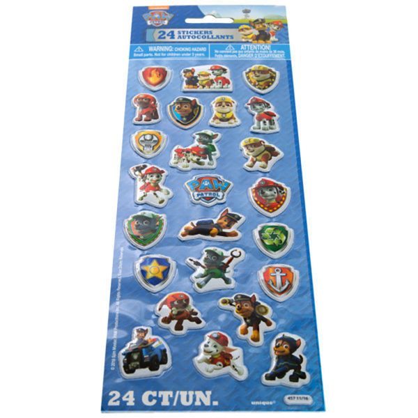 PAW PATROL PUFFY STICKERS (24 PK) Sale