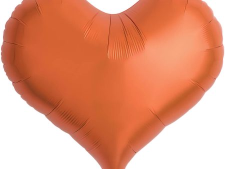 14 inch JELLY HEART - METALLIC ORANGE Sale