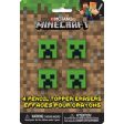 MINECRAFT PENCIL TOPS (4 PK) Supply