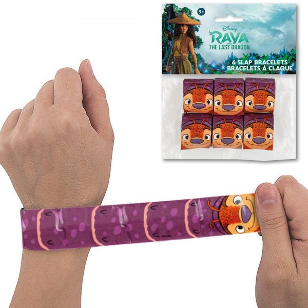 RAYA & THE LAST DRAGON SLAP BRACELETS (6 PK) For Discount