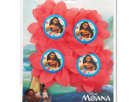 MOANA FLOWER CLIP HAIR (4 PK) Fashion