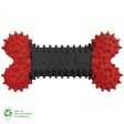 DUR DOG TOYS - SMALL BONE IN RED & BLACK - CREATED FROM RECYCLED BALLOONS Sale