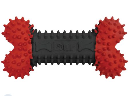 DUR DOG TOYS - SMALL BONE IN RED & BLACK - CREATED FROM RECYCLED BALLOONS Sale