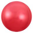 3D SPHERE - SATIN RED For Sale