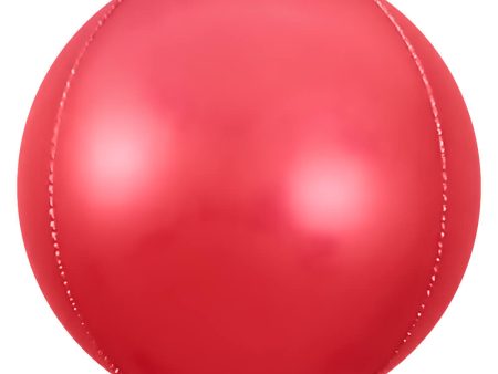 3D SPHERE - SATIN RED For Sale