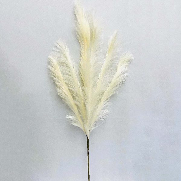 46 inch PAMPAS GRASS SPRAY - WHITE Cheap