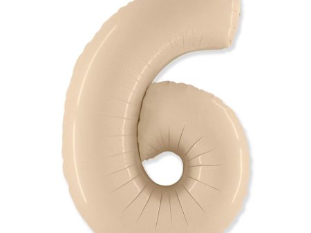 42 inch NUMBER 6 - PARTY BRANDS - SATIN CREAM For Discount