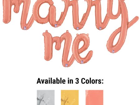 MARRY ME - BETALLIC SCRIPT LETTERS KIT (AIR-FILL ONLY) Fashion