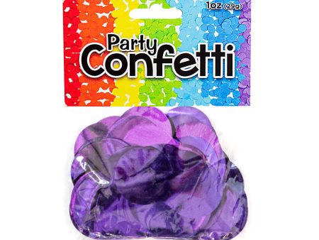 METALLIC CONFETTI - PURPLE on Sale