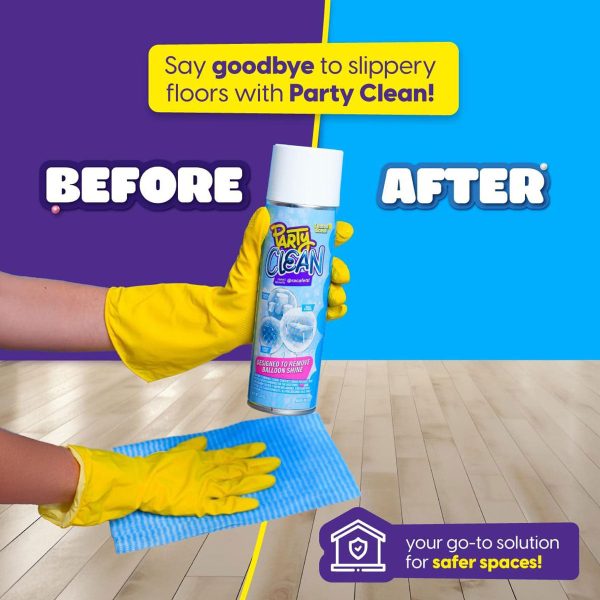 PARTY CLEAN 14oz BALLOON SHINE REMOVER - LEMON SCENT on Sale