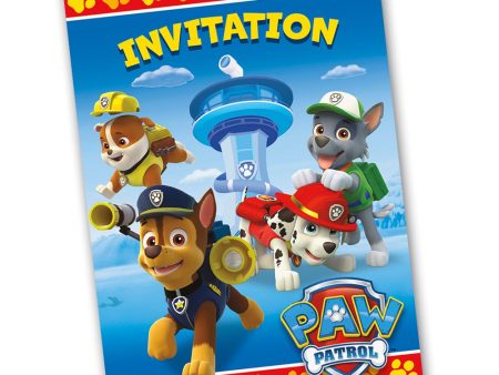 PAW PATROL INVITATIONS (8 PK) For Discount