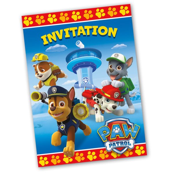 PAW PATROL INVITATIONS (8 PK) For Discount