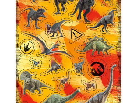 JURASSIC WORLD 3 STICKER SHEET (4 PK) For Sale