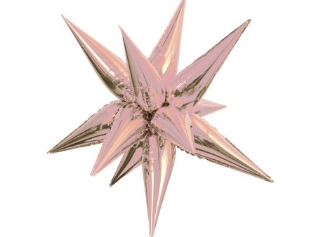 12 POINT JUMBO STAR-BURST - ROSE GOLD (AIR-FILL ONLY) Online Sale