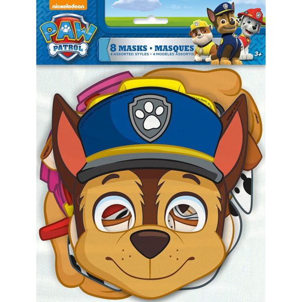 PAW PATROL PARTY MASKS (8 PK) Online