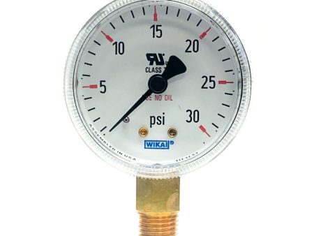 2 inch CHROME PLATED PRESSURE GAUGE - DIAL OXYGEN SERVICE Hot on Sale