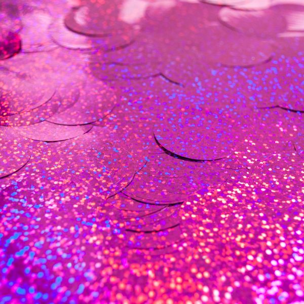 HOLOGRAPHIC CONFETTI - MAGENTA Sale