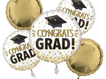 CONGRATS GRAD GOLD GLITTER BOUQUET Online Sale