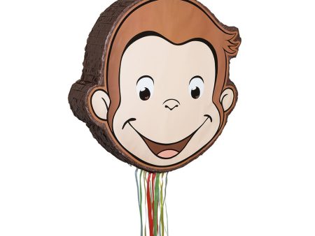 18 inch CURIOUS GEORGE SHAPED DRUM PULL PINATA Fashion