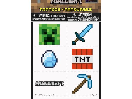 MINECRAFT TATTOOS (24 PK) Supply