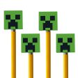 MINECRAFT PENCIL TOPS (4 PK) Supply