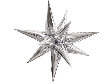 12 POINT JUMBO STAR-BURST - SILVER (AIR-FILL ONLY) Online now