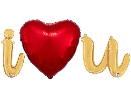 I (HEART) U - BETALLIC SCRIPT LETTERS KIT (AIR-FILL ONLY) Online