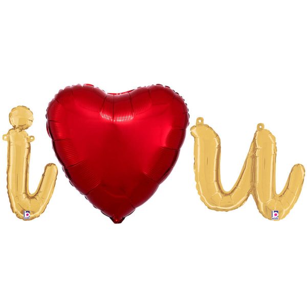 I (HEART) U - BETALLIC SCRIPT LETTERS KIT (AIR-FILL ONLY) Online