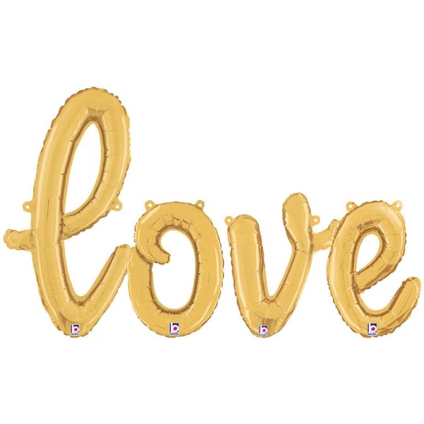 LOVE - BETALLIC SCRIPT LETTERS KIT (AIR-FILL ONLY) Hot on Sale