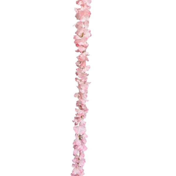 103 inch HYDRANGEA GARLAND - CREAM PINK For Sale