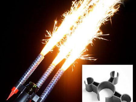 SPARKLER CLIP FOR CHAMPAGNE BOTTLE - TRIPLE Fashion