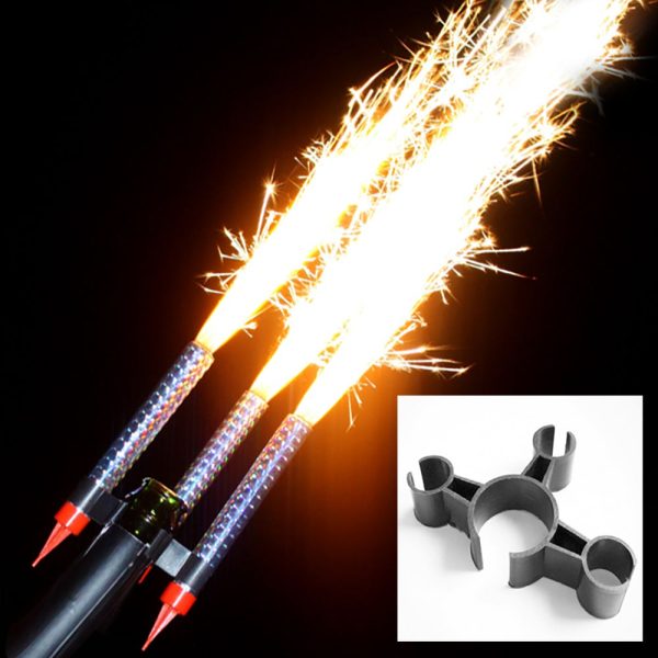 SPARKLER CLIP FOR CHAMPAGNE BOTTLE - TRIPLE Fashion