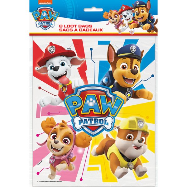 PAW PATROL LOOT BAGS (8 PK) Cheap