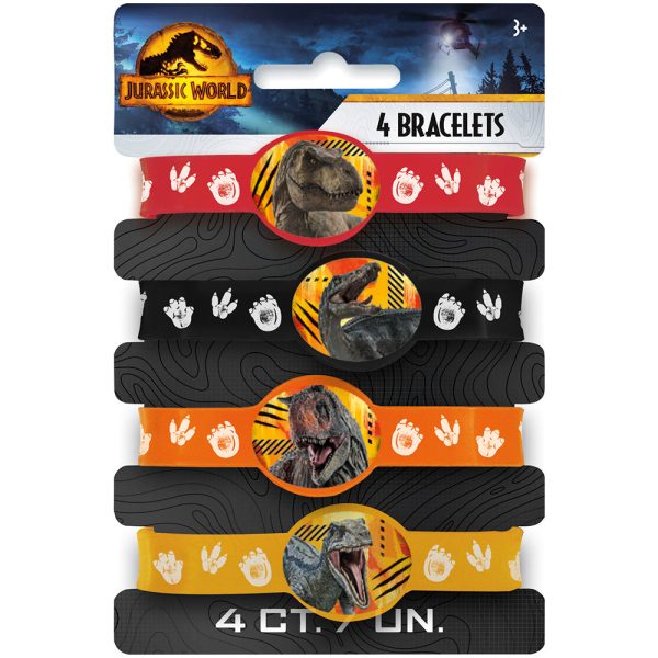 JURASSIC WORLD 3 STRETCHY BRACELETS (4 PK) Cheap