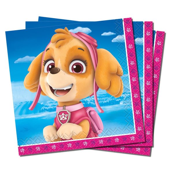 PAW PATROL GIRL BEVERAGE NAPKINS (16 PK) For Discount