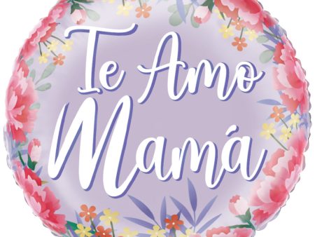 18 inch SATIN FLORAL TE AMO MAMA Fashion