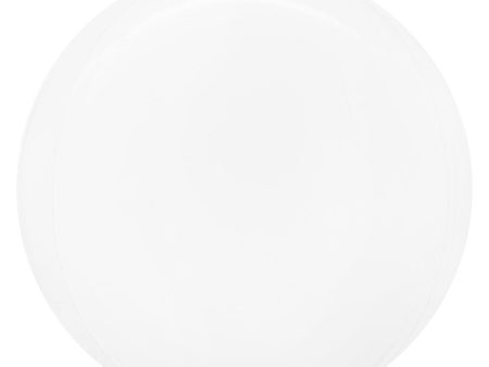 10 inch MIRROR MATTE BALLOON - WHITE (VALVELESS) Online now