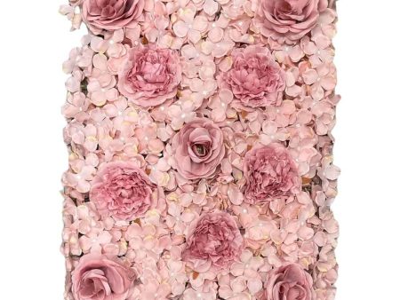 24 inch HYDRANGEA FLOWER PANEL - LIGHT MAUVE For Discount