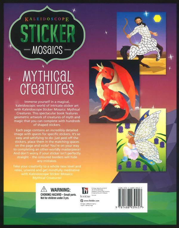 Kaleidoscope Sticker Mosaics: Mythical Creatures Sale